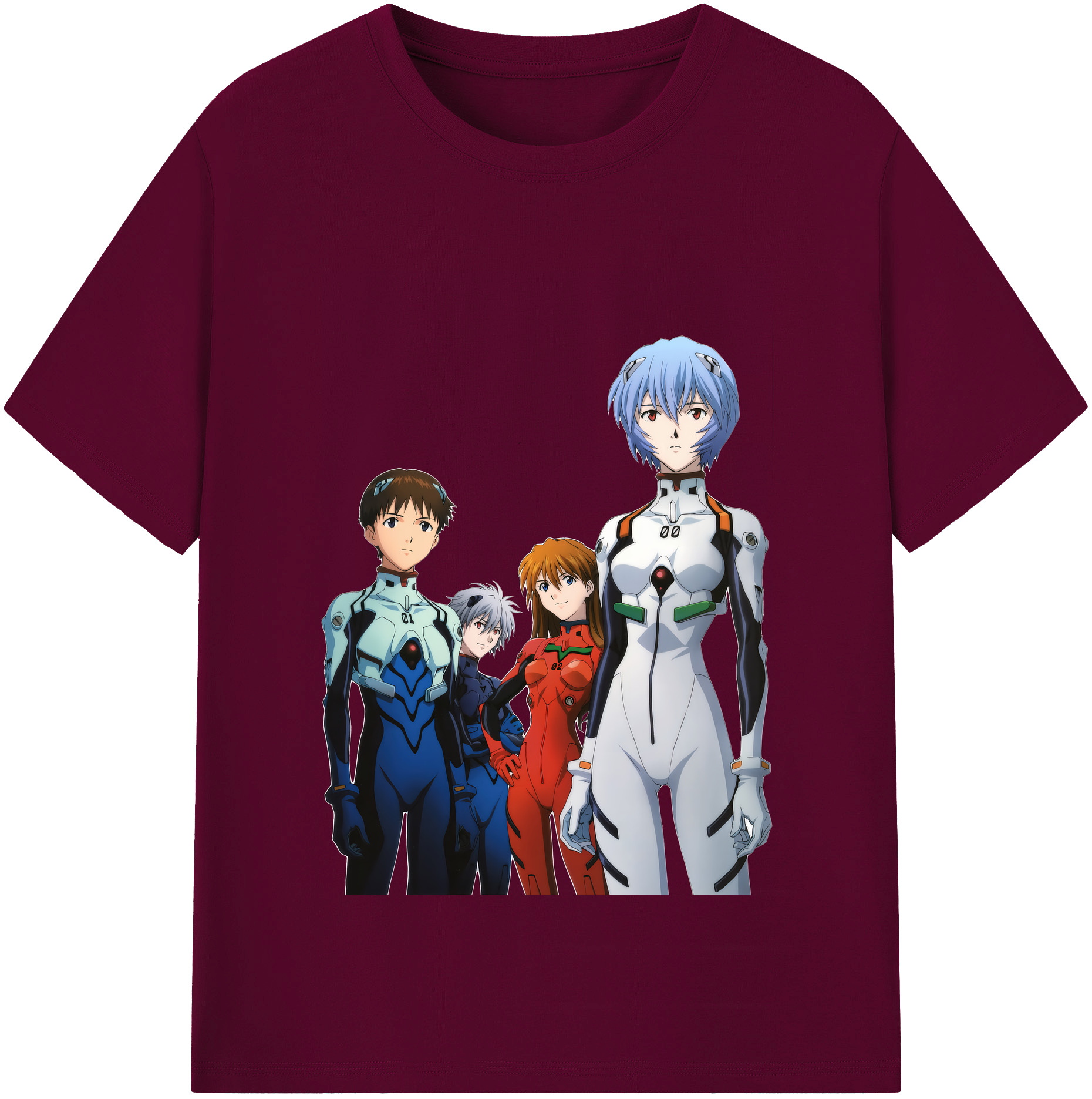 （画像用） EVA 新世紀エヴァンゲリオン レディースカジュアルプリントTシャツ（綿100％）